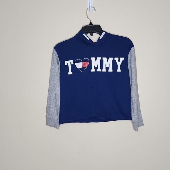 TOMMY HILFIGER Big Girls Colorblocked Hoodie - Picture 1 of 6